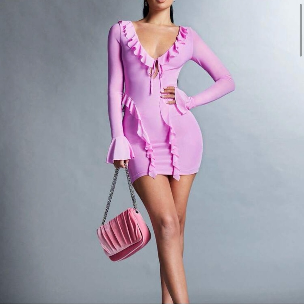 Ruffle hem dress